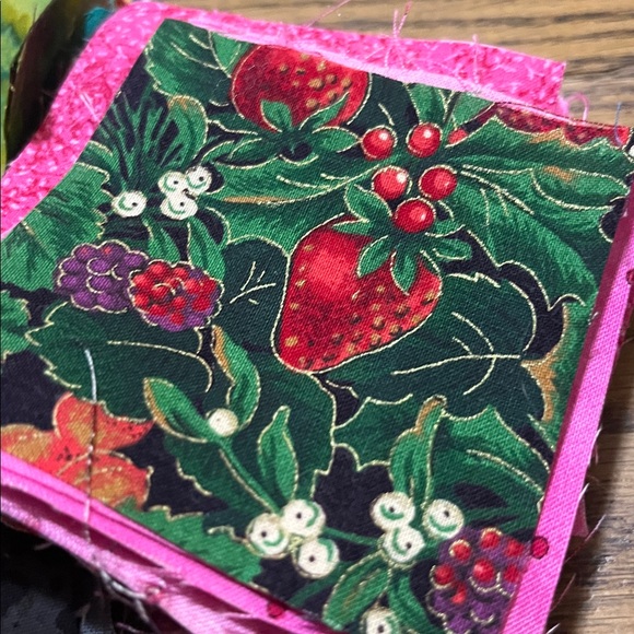 Vintage quilt funky colorful Colorful Fabric Squares for Quilting - Picture 3 of 6